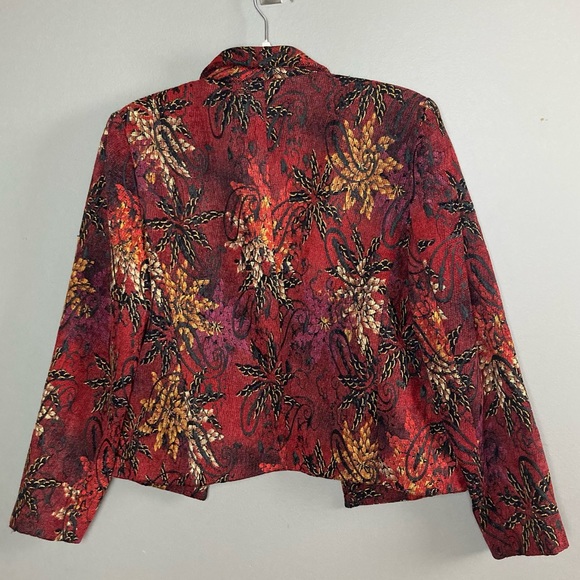 Harve Bernard textured blazer autumn colorful size 10 - Picture 11 of 11
